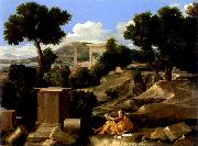 Nicolas Poussin Paysage avec saint Jean a Patmos china oil painting artist